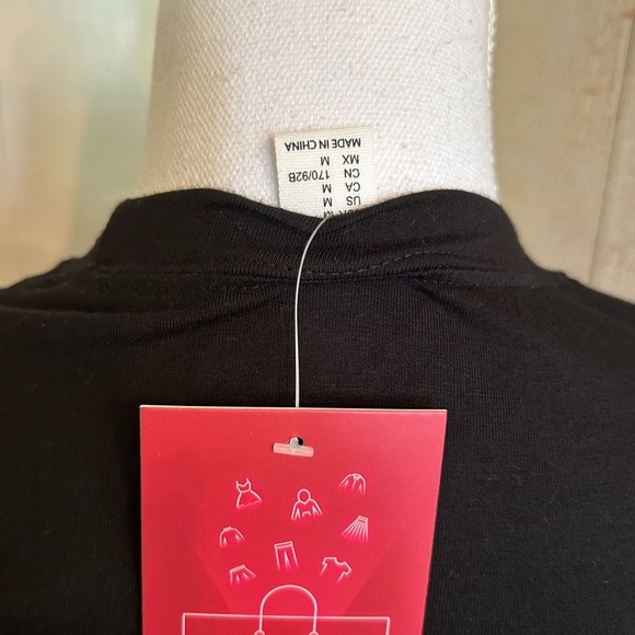 Black T-Shirt Style Midi Dress - Picture 5 of 9